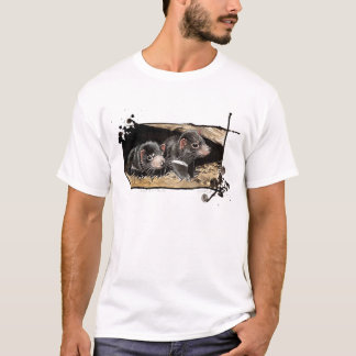 T-shirt diables tasmaniens de bébé