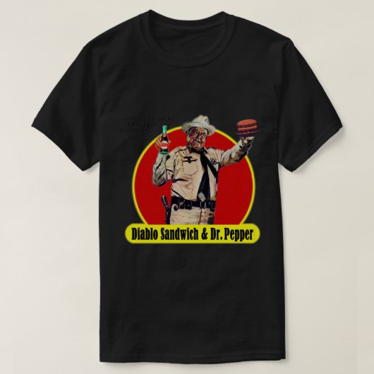 T-shirt DIABLO SANDWICH & DR. Sticker PEPPER (Design devant)