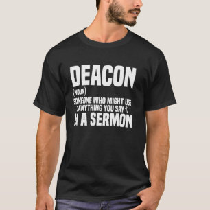 T-shirt Diacre Sermon Pasteur de jeunesse Ministre chrétie