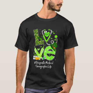 T-shirt Diagnostic Médicale Sonographe Infirmière Vie Amou