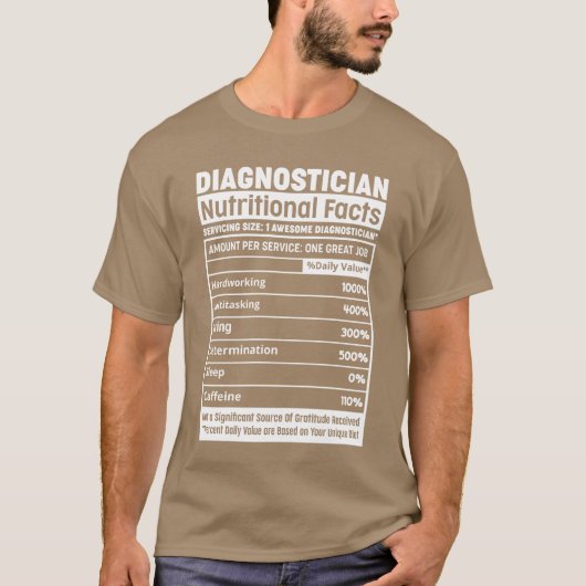 T-shirt DIAGNOSTICIAN Squadeam Professional Nutritional bo (Devant)