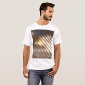 T-shirt Diagonal doré abstrait élégant arrière - plan. (Devant entier)