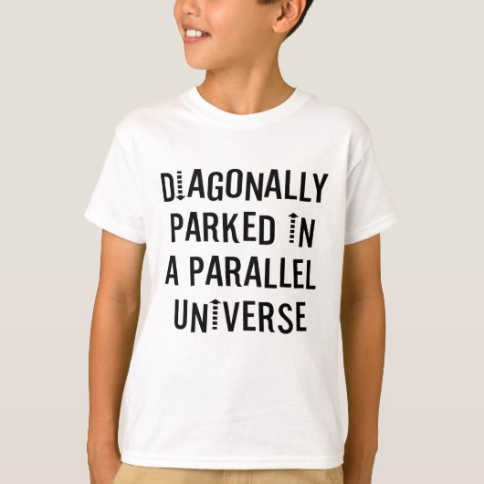 T-shirt Diagonalement garé (Devant)