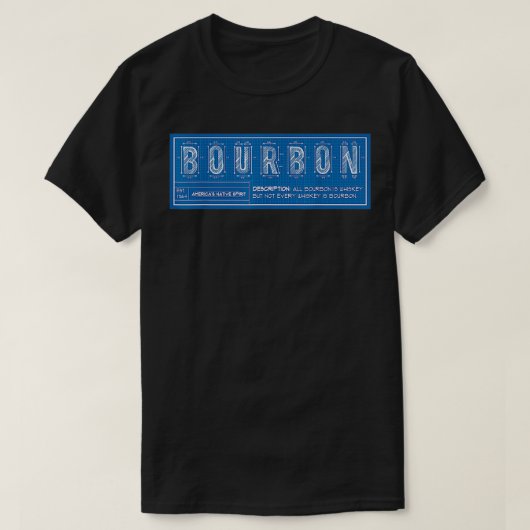 T-shirt Diagramme Cerveau Bourbon (Design devant)