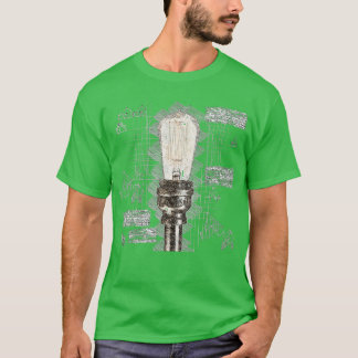 T-shirt Diagramme d'ampoule électrique