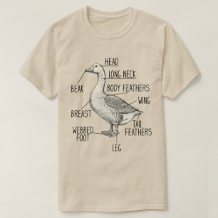 T-shirt Diagramme d'anatomie d'oie