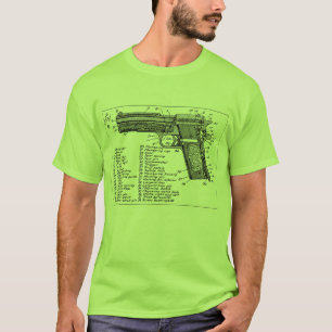 T-shirt Diagramme d'arme à feu