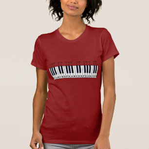 T-shirt Diagramme de clavier de piano