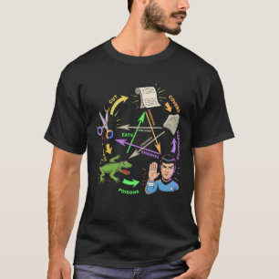 T-shirt Diagramme de Pierre Feuille Ciseaux Lézard Spock H