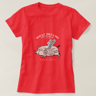 T-shirt Diagramme de porc volant