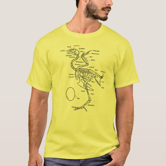 T-shirt Diagramme de poulet (Devant)