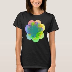 T-shirt Diagramme de Venn à 7 voies coloré pour les probab
