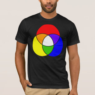 T-shirt diagramme de venn couleur