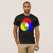 T-shirt diagramme de venn couleur (Devant entier)