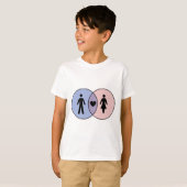 T-shirt Diagramme de Venn Garçon + Fille (Devant entier)