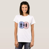 T-shirt Diagramme de Venn Garçon + Fille (Devant entier)