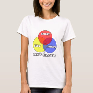 T-shirt Diagramme de Venn .. Gynécologue