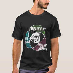 T-shirt Diagramme de Venn Ne s'arrête pas Algèbre Mathémat