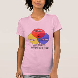 T-shirt Diagramme de Venn .. Technologues chirurgicaux