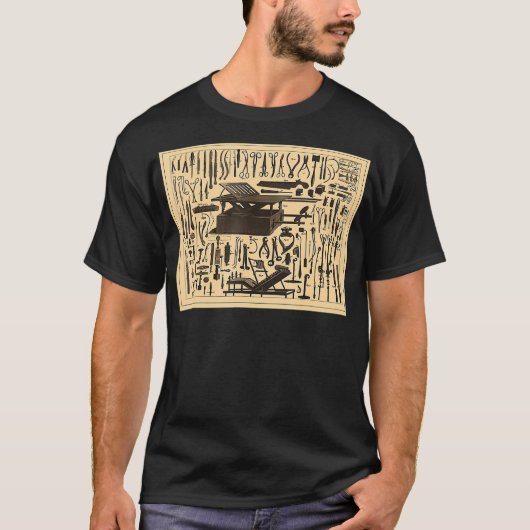 T-shirt Diagramme de Vintage (Devant)