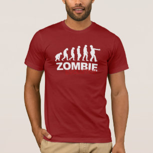 T-SHIRT DIAGRAMME D'ÉVOLUTION DE ZOMBI