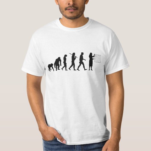 T-shirt Diagramme d'oeil optique d'évolution (Devant)