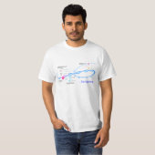 T-shirt Diagramme du Lac Opon (Devant entier)