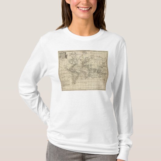 T-shirt Diagramme du monde (Devant)