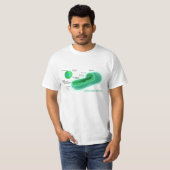 T-shirt Diagramme d'une cellule typique de Cyanobacteria (Devant entier)