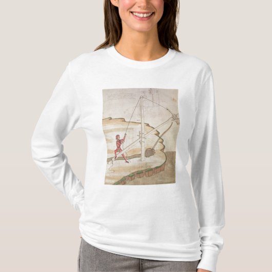 T-shirt Diagramme d'une méthode de fournir l'eau (Devant)
