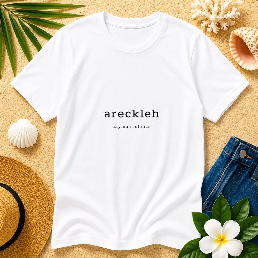 T-shirt Dialecte des îles Caïmans Areckleh