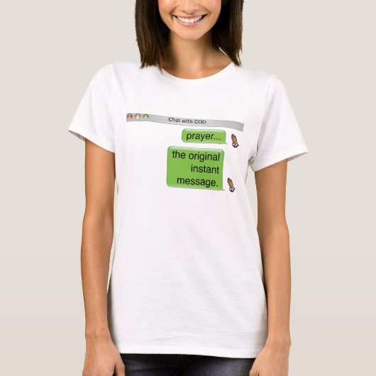 T-shirt Dialoguez avec Dieu (Devant)