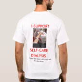 T-shirt DIALYSE d'AUTO-SOINS - customisée (Dos)