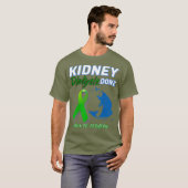 T-shirt Dialyse rénale faite retour au patient de pêche (Devant entier)