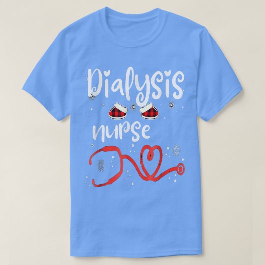 T-shirt Dialysis Technician Nephrology Nurse Christmas 202 (Design devant)