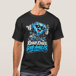 T-shirt Diamant — Angles intéressants et bords bruts