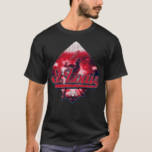 T-shirt Diamant de base-ball de St Louis Design