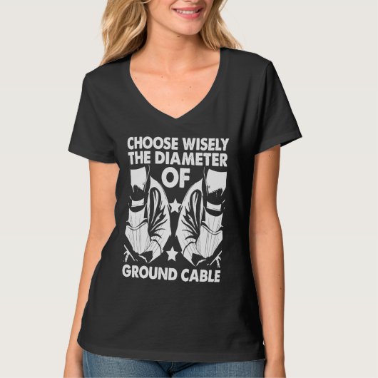 T-shirt Diameter of Ground Cable Weld Worker Welder Weldin (Devant)