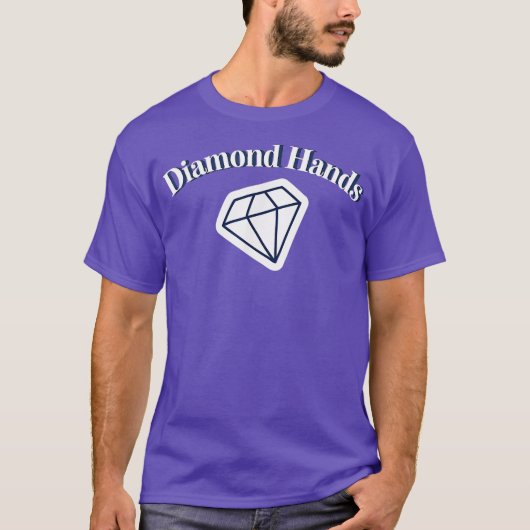 T-shirt Diamond Hands Stock Trading Acheter Hold Share (Devant)