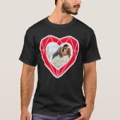 T-shirt Diamond Heart Couple Photo Saint Valentin (Devant)