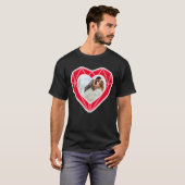 T-shirt Diamond Heart Couple Photo Saint Valentin (Devant entier)