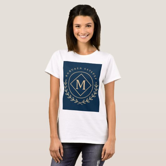 T-shirt Diamond Monogram Circle (Devant entier)