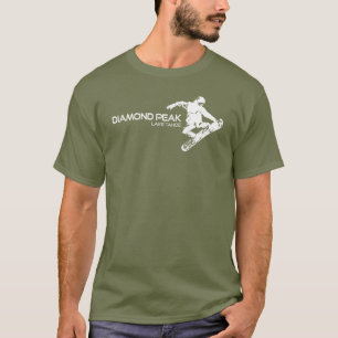 T-shirt Diamond Peak Lake Tahoe Snowboardeur
