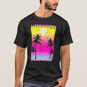 T-shirt Diamondhead Mississippi Ms Summer Sunset Vintage