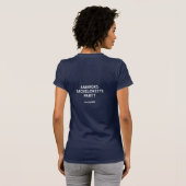 T-shirt Diamonds Bride l'équipe Denim Navy Bachelorette (Dos entier)