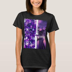 T-shirt Diamonds City Purple