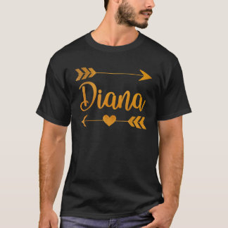 T-shirt DIANA Nom personnalisé Funny Anniversaire Personna