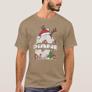 T-shirt Diane Christmas w Diane Name for funny Xmas