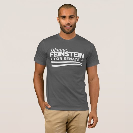 T-shirt Dianne Feinstein pour le sénat (Devant entier)