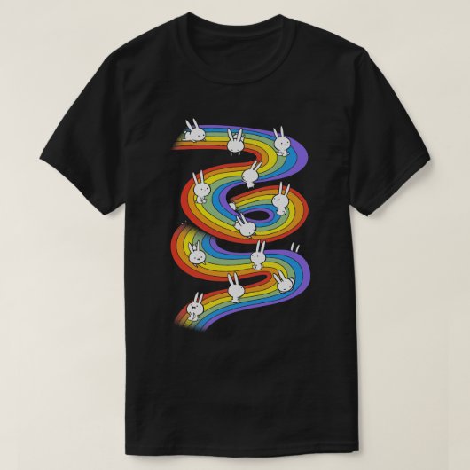 T-shirt Diapositive arc-en-ciel (Design devant)